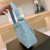 Women Designer Hobo Nylon Underarm Shoulder Bag Italy Milano Luxury Brand p Triangle Canvas Re-edition Half Moon Bags Lady Mini Diamond Lattice Evening