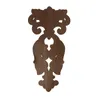 Figuritas decorativas Objetos Ornamental Retro Exquisita Calcomanía de madera Aplique Onlay Puertas Madera Larga Ventana de gabinete de goma grande