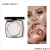 Set di cipria Contour Illuminating Highlighter Luxury Petal Diamond Contouring Highlight Bronzer Whitening Firm Brighten Skin Here Dhauu