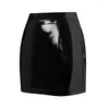 Skirts Women PU Half Dress Bodycon Leather Solid Color Spring Fall Street Casual Party Zipper High Waist Skirt Club Wear