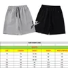 Menshorts för sommarteknologi 5003# bomullstygdesignlogotyp Print Casual Sport Trousers Loose Street Leisure Fashion Black and Grey Color Short Pants