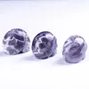 Dekorativa figurer Mokagy 2 tum naturlig dröm Amethyst Quartz Crystal Skulls Small Sculpture 1 st