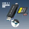 Memory Card Readers JJC UHS-II SD MSD Card Reader USB 3.1/Micro USB 2.0/Type C USB 3.1 to SD Micro SD TF Memory Card Adapter for PC Laptop Phone OTG 230228