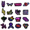 Cartoon Neon Light Graffiti Stickers Car Guitar Motorcycle Luggage Suitcase DIY Classic Toy Decal Sticker for Kid free DHL