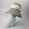 Breda brimhattar Vancol Summer Large For Women Straw Sun Hat Lady Girls Lace Ribbon Bow Beach Female Dome Travel Foldbar Visor