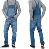 Jeans da uomo Y2k Primavera Autunno Tinta unita Bretelle Vita alta Anelasticità Tasca con cerniera Teenager Allentato 230301