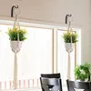 Hooks & Rails 5 Inch Black Iron Creative Hanging Lantern Basket Wrought Lamp Coat Garden Flower Pot Household Decoration ToolsHooks