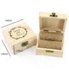 Jewelry Pouches Wedding Supplies Fashion Rustic Wood Romantic Ring Box Holder Mr Mrs Letter Bearer Case