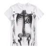 Gothique X Rays T-shirts Mode Squelette Punk Rock Manches Courtes Été Lâche Top Harajuku Esthétique Streetwear Tee Femme 230301