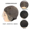 Perruque de gingembre pour femme allongée cheveux raides en forme de T perruque de dentelle avant perruques de couvre-chef en fibre chimique 40 pouces 230301