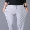 Women's Pants Capris Korean Spring And Autumn Men'S Sweatpants Trend Fashion Leisure Pants Large M-8Xl140Kg Knitted Straight Tube Loose Trousers 230301