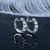 Stud IOGOU 3.5mm D Color Hoops Earring Original 100% Real 925 Sterling Silver Luxury Huggie Earring For Women Girl Jewelry 230228