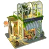 ألعاب الحفلات الحرف الحرف الأطفال Playhouse مصنوعة يدويًا DIY Cabin Model Cottage 3D Buzzles for Kid 230301