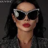 Sunglasses Oversized Diamond Sunglasses Women Rhinestone Cat Eye Sunglasses Men 2020 Luxury Brand Eyewear Retro Glasses Vintage UV400J230301