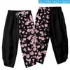 Этническая одежда Haori Yukata Cardigan и Pant Set Men Shirt Asian Streetwear Японский черный цветочный принт Kimonos Harakuju Samurai Costumeet