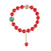 Strand Natural Crystal Red Resins armbanden voor vrouwen