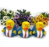 DHL Duck Bath Toy Neuheit Artikel PVC Trump Ducks Shower Floating US President Doll Showers Water Toys Neuheit Kindergeschenke Großhandel GG0301