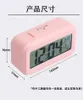 Réveil numérique Snooze pour chambre à coucher grand nombre affichage LED thermomètre temps horloges de bureau