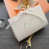 Gift Wrap 22*7,5*13,5 cm 10st orange beige papperslåda med handtag godis cookie choklad makron bröllop presentförpackning 230301