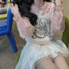 Minigonna in pizzo bianco per donna ragazza Kawaii breve estate abiti Fairycore moda coreana abbigliamento Lolita Fairy Core 230301