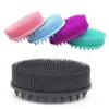 Silicone corps brosse bébé douche éponge masseur sec serviette de bain pour corps Bast Silicone corps épurateur dos épurateur ss0301