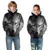 Felpe con cappuccio da uomo Felpe Pullover con cappuccio per bambini Prodotto invernale Felpa con cappuccio sottile Felpa a maniche lunghe Stampa animalier Personalizzata