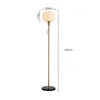 Design moderne verre lampadaire standard luxe minimaliste laiton lampadaire 24cm largeur 159cm hauteur pour hôtel maison salon chambre bureau décor