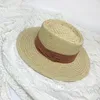 Brede rand hoeden 2023 Zomer handgemaakte vrouwen Straw hoed mode UV Bescherm Casual Panama Beach Fedora Ademboere zonnekapsel dame
