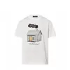 DUYOU T-shirt oversize avec lettres de lavage en jersey vintage T-shirt 100% coton Hommes Casuals T-shirts de base Femmes Qualité Tops classiques DY8798