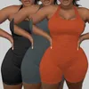 Womens Clothing Ins Solid Color Jumpsuits Vest Large Size Regular Jumpsuit