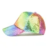 Top Caps Beyzbol Kapağı Sapakları Parlak Dağınık Çörek Snapback Şapka Güneş Kapakları Kadın Kız Ponytail Düz Renk Kamyoner Hızlı Kuru Hip Hop Şapkası Visorj230228