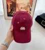 Four Seasons New Pure Cotton Double Logo Baseball Cap Street