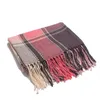 Scarves Women's Scarf Autumn And Winter Style British College Boys Girls Couples Plaid Air Conditioning Shawl