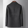 Abiti da uomo Blazer da uomo di lusso per giovani Autunno Inverno Giacca da uomo in lana double face fatta a mano da uomo Business Office Cappotto in lana Abbigliamento uomo