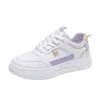 Chaussures de sport pour femmes hotsale à la mode Blanc-rose Blanc-violet printemps chaussures de sport baskets