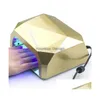 Nail Dryers Fashion Ccfl 36W Led Light Diamond Shaped Best Curing Dryer Art Lamp Care Hine For Uv Gel Polish Drop Delivery Health Bea Dhlxi