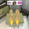 Horsebit Dress Shoes Designer damessandalen voor dames slingback Strass Hoge hak lakleer Sandaal met box party bruiloft luxe Naaldhakken