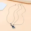 Chains 2Pcs/set Matching Cupids-Arrow Necklaces For Couples Heart Pendant Friendship Necklace Choker Chain