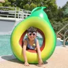 Flotteurs de fruits de piscine Flotteurs d'avocat flottants Matelas gonflable d'ananas Adultes enfants jouet d'eau Pvc Chaise longue Flottant Tubes d'anneau de bain