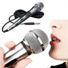 Microfones 1 Definir o microfone com fio de frequência lisa profissional de 6,5 mm de interface dinâmica para desempenho