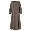 Casual Kleider Frauen Abaya Islamische Lose Kaftan Kleid Kleidung Mode Muslimischen Kleid Lange Kaftan Maxi Abayas Für Robe