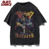 Men's T-Shirts Vintage Berserk Anime Shirt Berserk Shirt Unisex T-Shirt 230302
