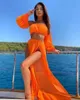 Costumi da bagno da donna Spiaggia da donna 2 pezzi Copricostume da bikini Costume da bagno con spalle scoperte Top a vita alta Abiti rossi Sexy da donna che nuota in costume da bagno