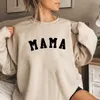 Women's Hoodies Sweatshirts Mama Sweatshirt Mom Hoodie Long Sleeve Pullovers Birthday Gift Pregnancy Announcement Casual Tops 230302