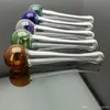 Gekleurde kogelglazen buis groothandel Bongs Olie Burner Pijpen Waterpijpen Glazen buis Olie Rigs Rooking