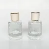 50 ml ronde verticale strepen Clear Glass Parfum Fles Spray Pump SN4091