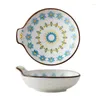 Bowls Bohemian Kitchen Seasoning Dish Underglaze Porcelain Sauce Household Snack Plate Internet Celebrity