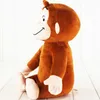 Pluche poppen 1 stks 30 cm nieuwsgierige George Monkey Plush Gevulde speelgoedpop kinderen geschenken 230302