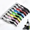 Wine Opener Stainless Steel Corkscrew Knife Bottle Cap tainless Steel Corkscrew Bottle Openers Candy Color Multi-Function FY45 E0302