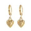 Boucles d'oreilles pendantes Simple tempérament étoile lune petit amour boucle d'oreille ensemble Ins mode personnalité alliage strass Sexy femmes 2023